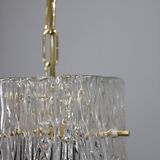 Swedish glass pendant light by Carl Fagerlund for Orrefors, 1960s