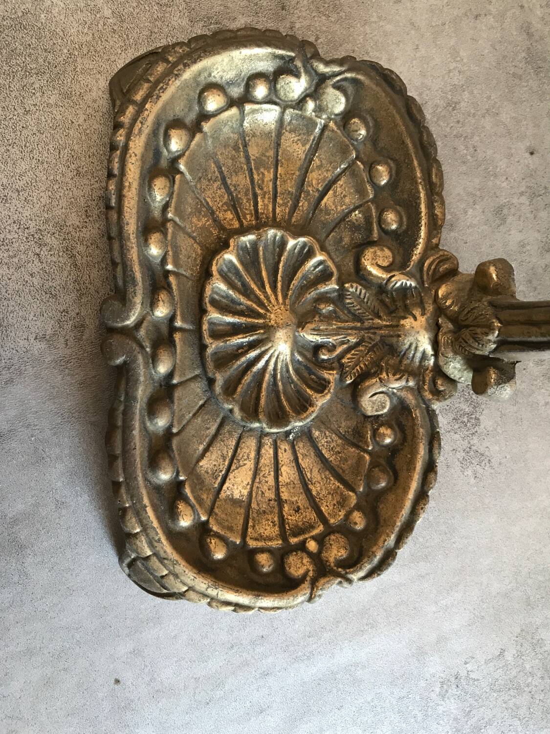 Solid brass fireplace mantelpiece