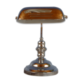 Lampe de bureau de banquier en chrome, IKEA, années 1980