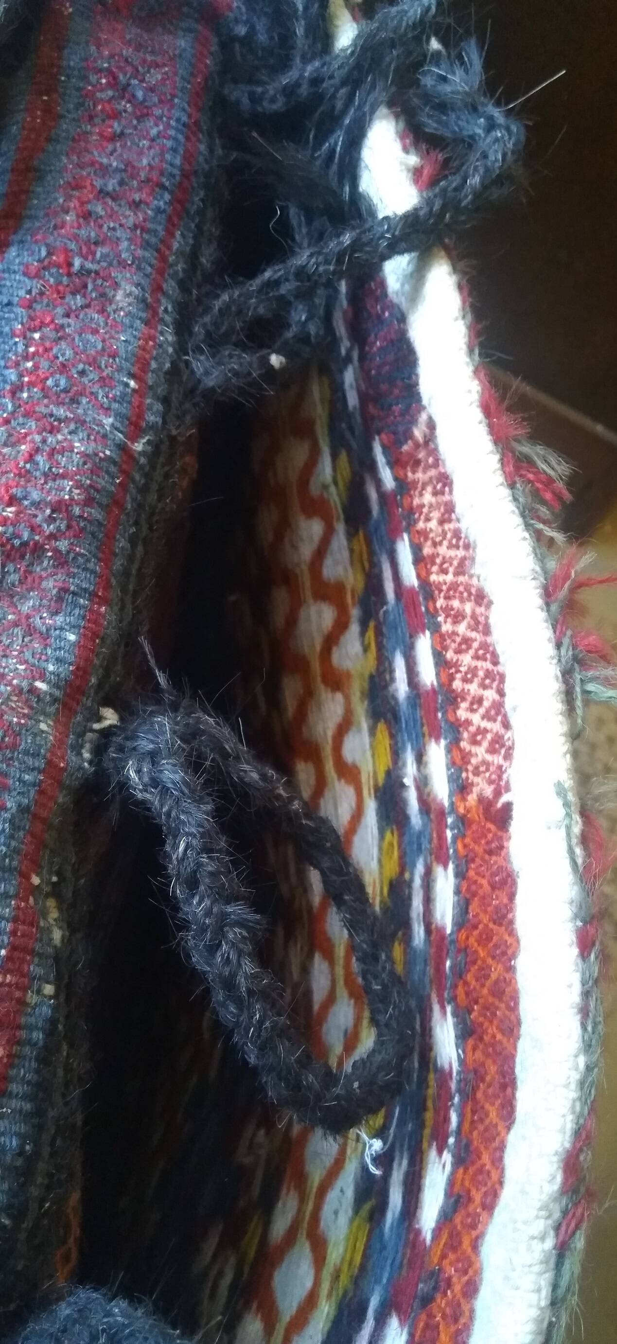 Khorjin carpet, nomadic horseman bag, Iran, wool.