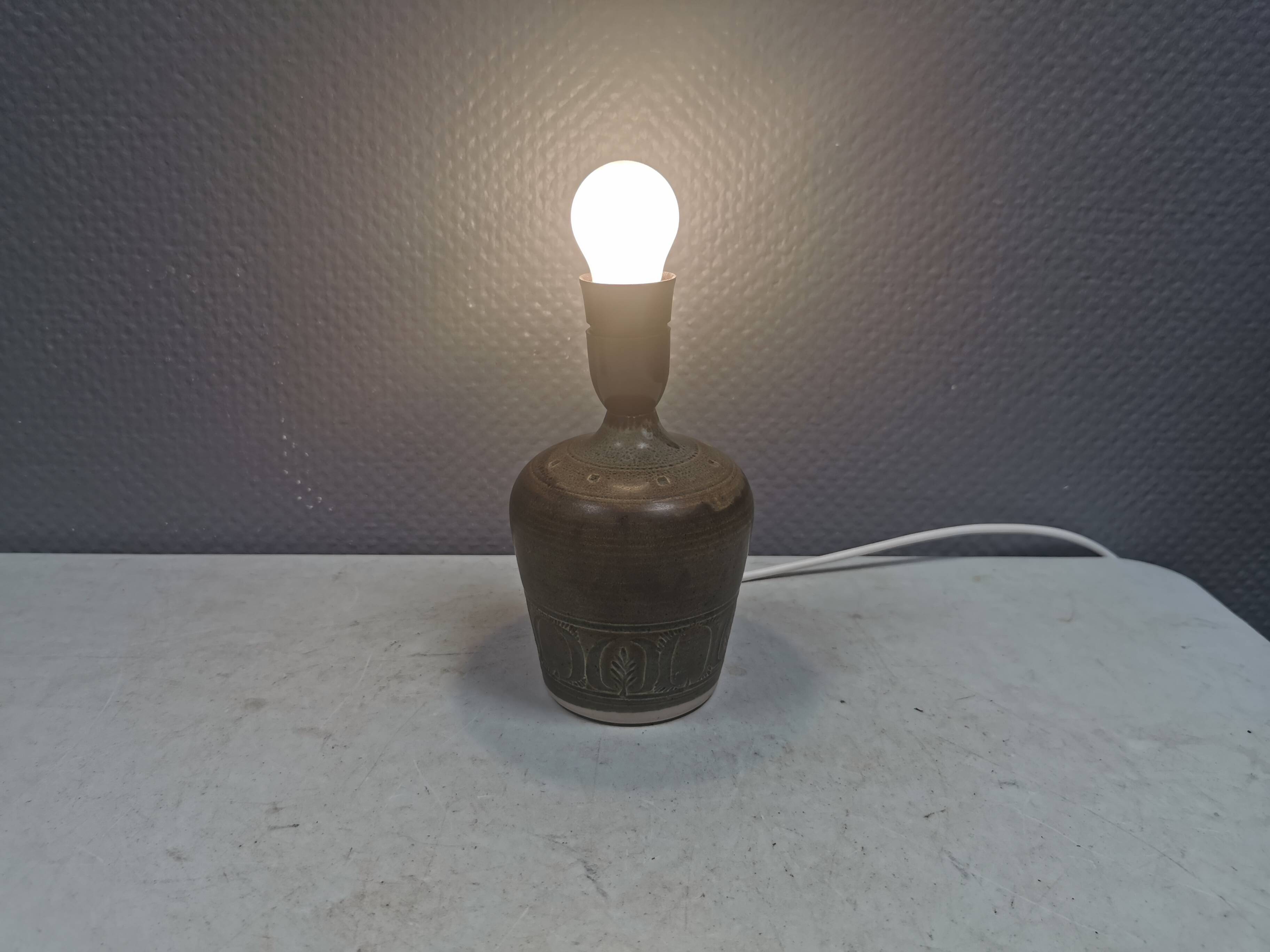 Petite lampe de table en céramique, années 1980 Danemark