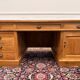 Large classic English desk with back panel