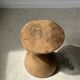 Solid wood side table (monoxyl) organic shape natural color