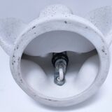 80s design ceramic owl lamp
