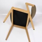 Set Of 6 Dining Chairs Model 42 Made In Oak With Brownish Wool Seat By Kai Kristiansen From 1960s