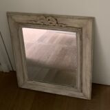 Old mirror wood contour, knot pattern
