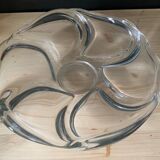 Large Vannes crystal dish