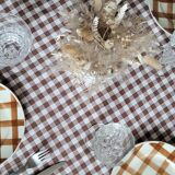 La Redoute x Selency lot de 4 assiettes dessert marron