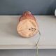 Turned wooden lamp base