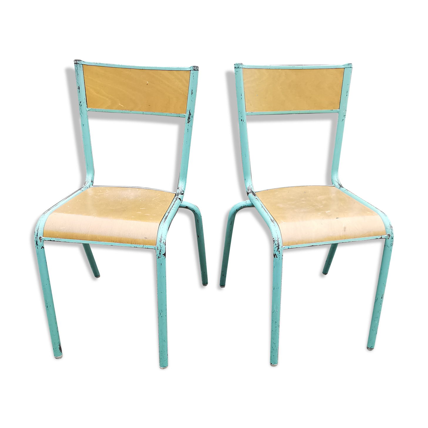 Set of two school chairs