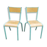 Set of two school chairs