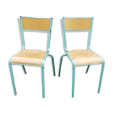 Set of two school chairs