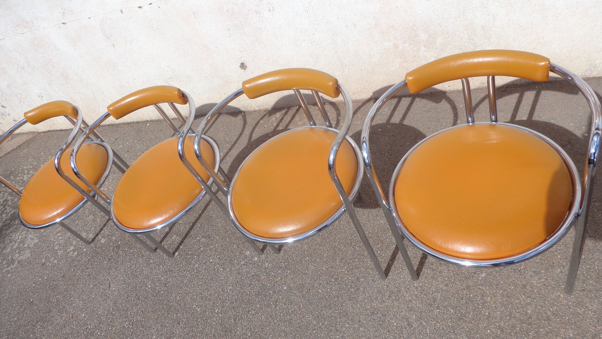 Vintage orange chairs