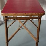 Bamboo and leather console