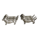 Lot de 6 porte-couteaux chien