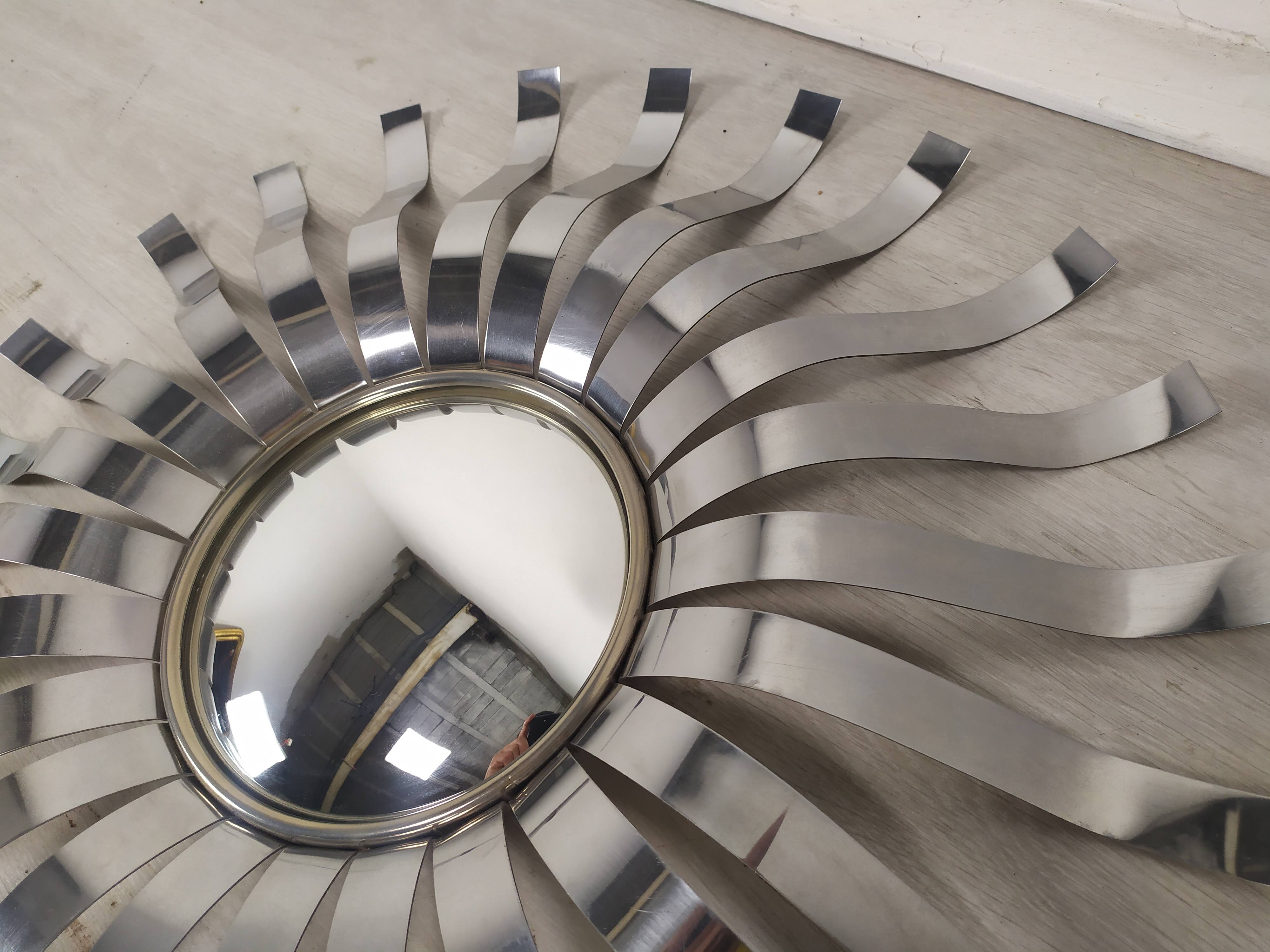 Stainless steel sun mirror 1970