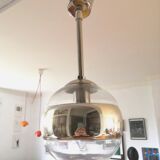 Mirror effect hanging lamp Peill & Putzler design from the 70s