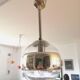 Mirror effect hanging lamp Peill & Putzler design from the 70s