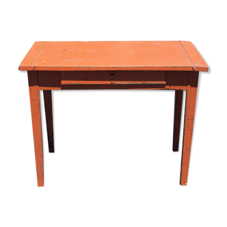 Table bois ancienne peinte