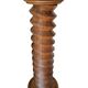 Solid wood "press screw" saddle