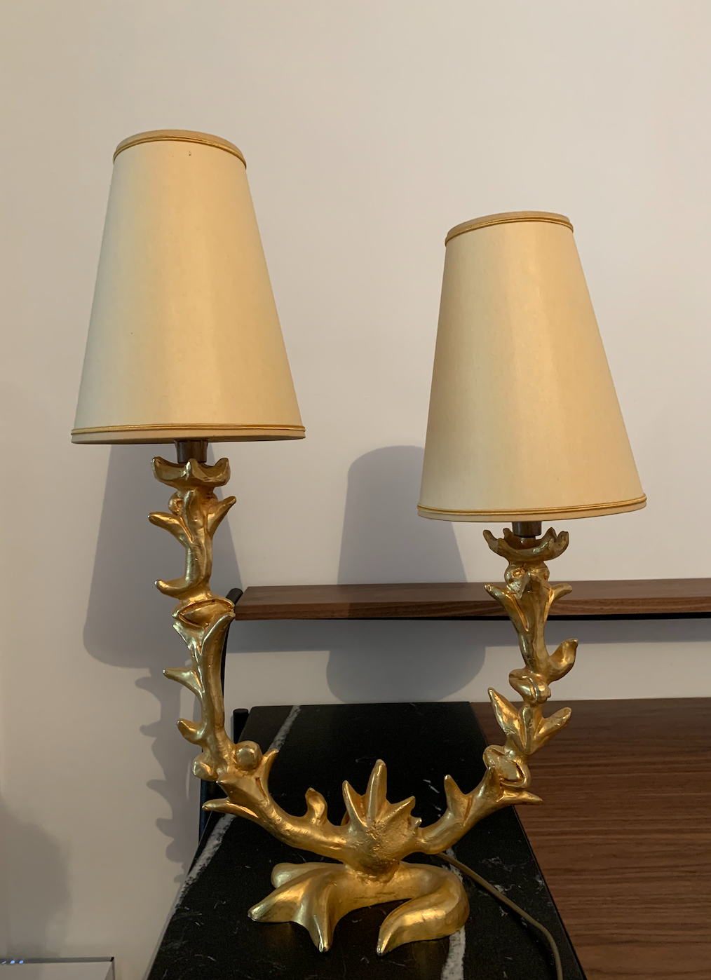 Mathias gilded bronze lamp