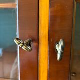 Large glazed bookcase classic English style mahogany