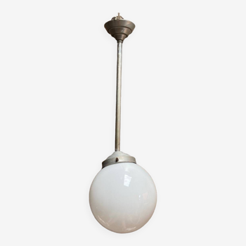 Opaline globe pendant light