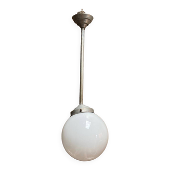Opaline globe pendant light