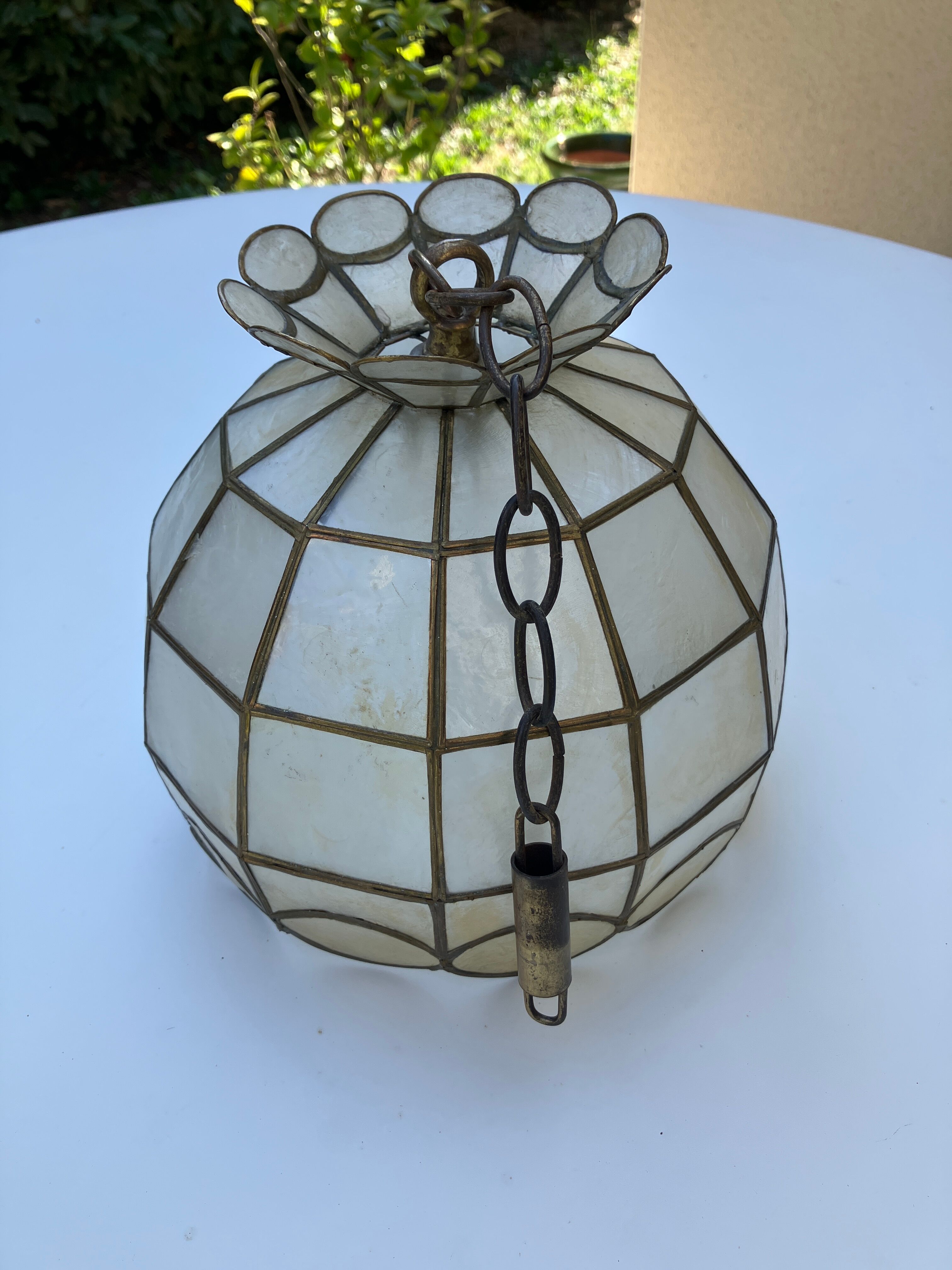 Mother of pearl chandelier