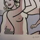 "Nudes With Beach Ball" 1920s Lithography