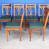 Suite 6 chaises art déco 1950