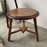 Trio of old tripod stools
