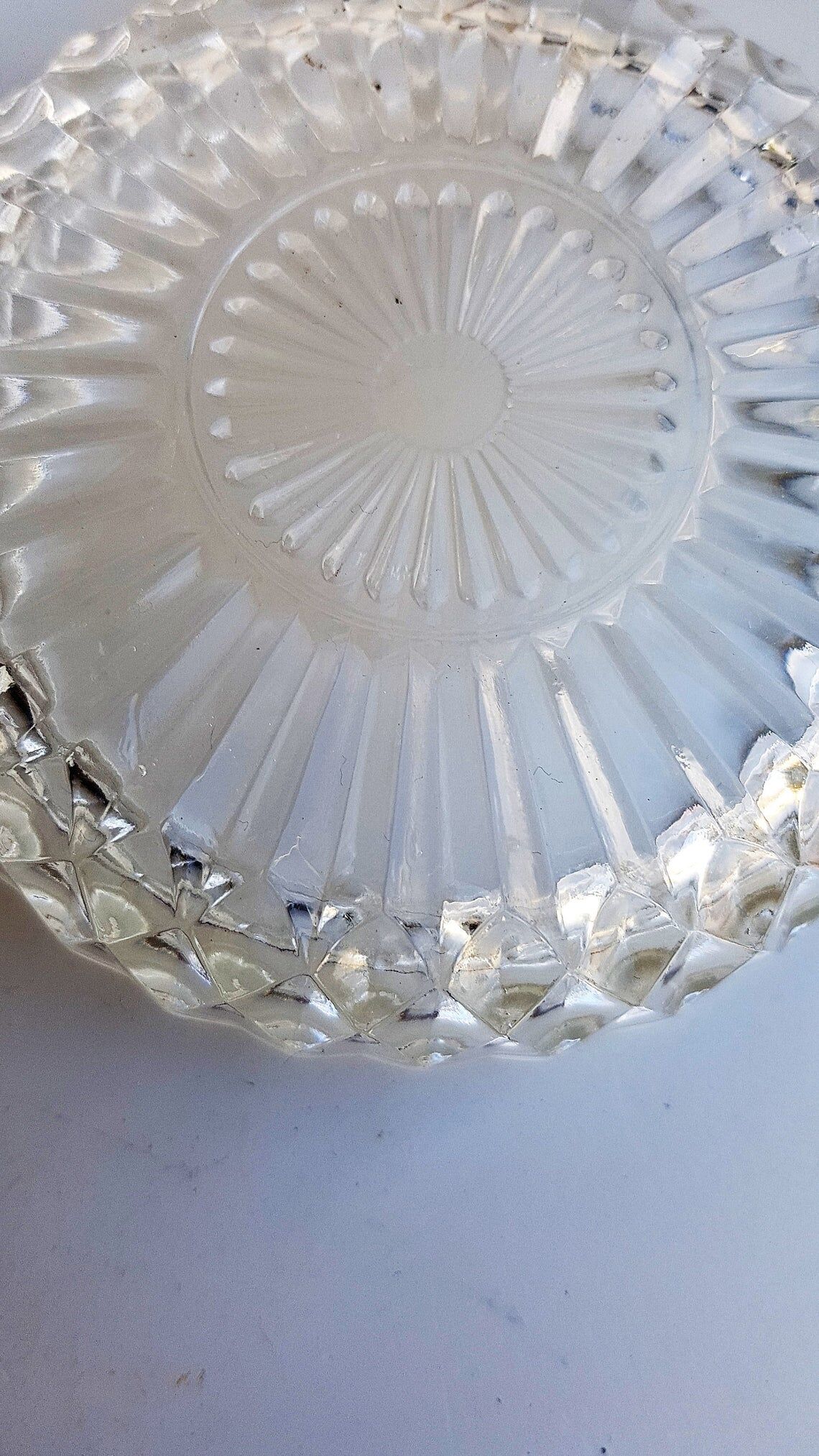 Sucrier vintage en verre