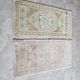 Set of 2 vintage handmade Turkish rugs 50x99 cm