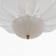 Murano Glass Ceiling Light with White Glass Flower-shaped Petals