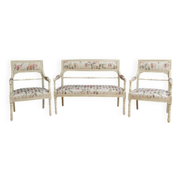 Salon Banquette et Fauteuils, style Louis XVI – 2ème partie XXe