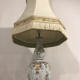 Old lamp vase painted ceramics  Quimper