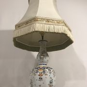 Old lamp vase painted ceramics  Quimper