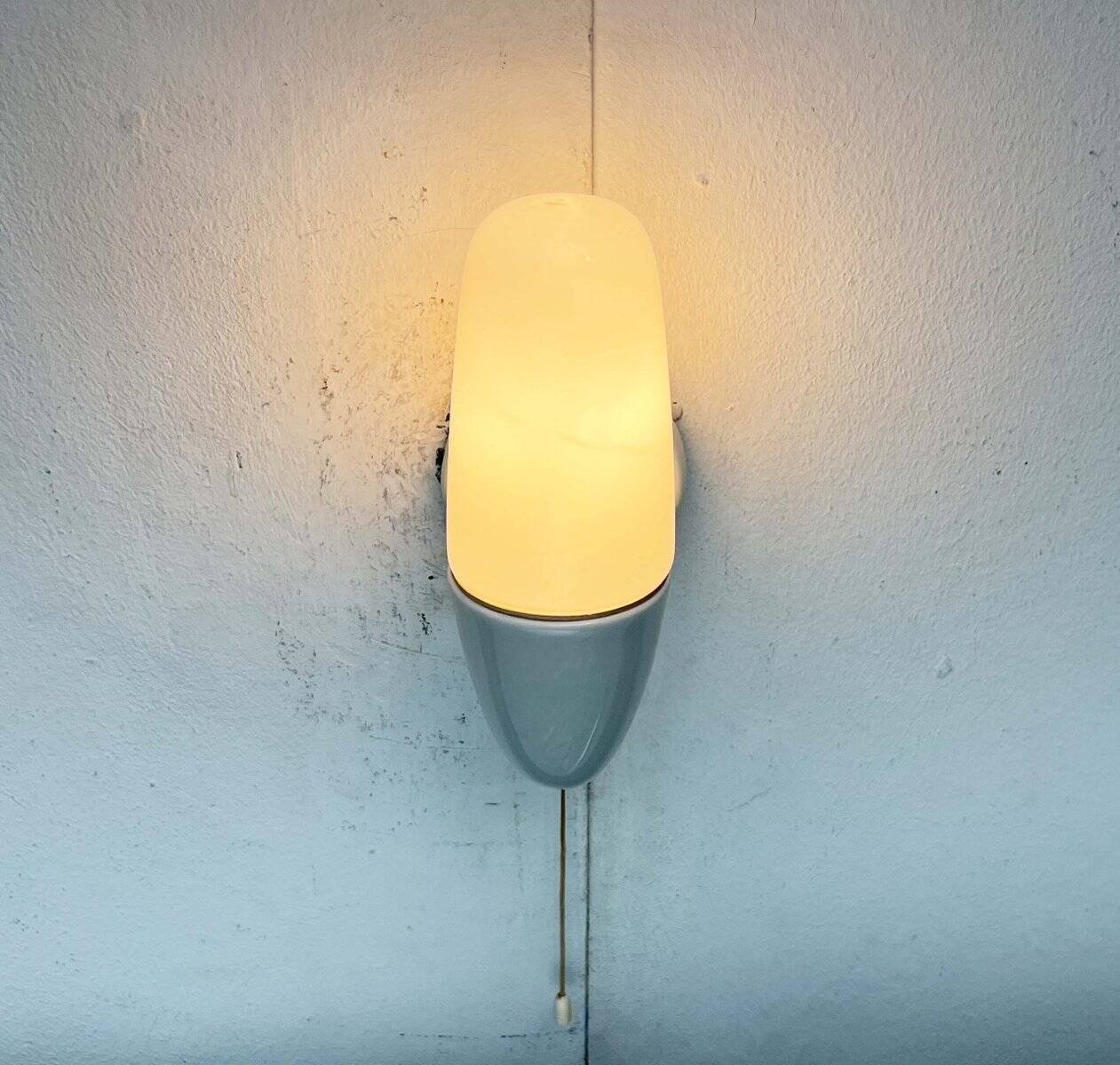 Mid-Century Modern German Ceramic 6065 Sconce by Wilhelm Wagenfeld for Lindner, 1950s