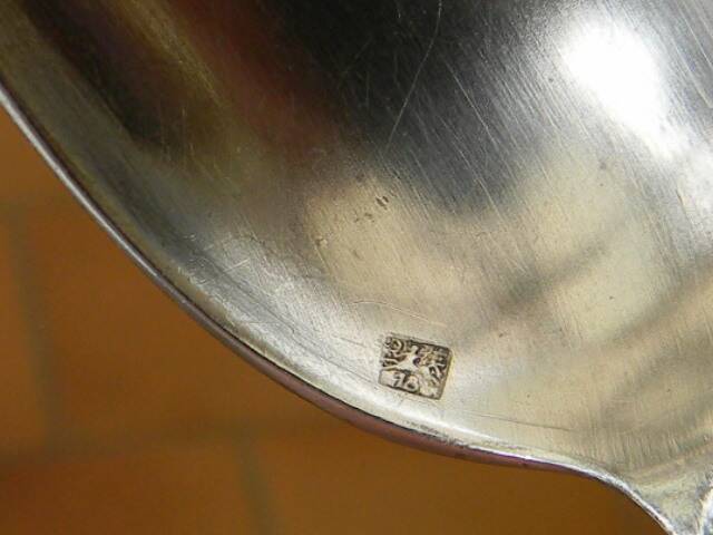 12 silver-plated metal teaspoons by ercuis.