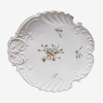 Plat en forme de coquille porcelaine