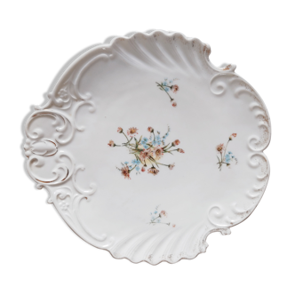 Plat en forme de coquille porcelaine