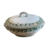 Large old tureen in iron earth, model Murier de Saint amand