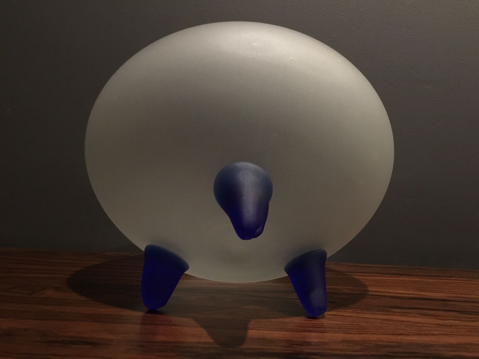 large opalescent glass vase