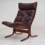 1960’s, Norwegian design, "Siesta" lounge chair by Ingmar Relling, leather, bentwood.
