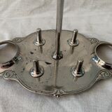 Old serving for boiled eggs with 4 metal cockroaches
