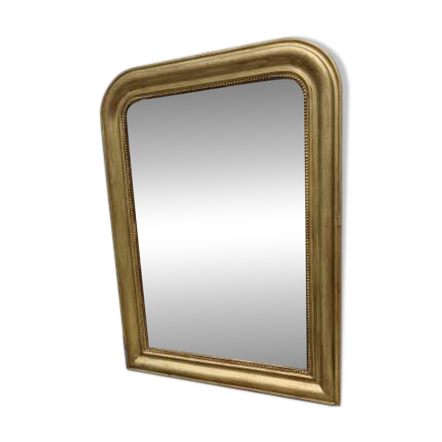 Miroir 19ème bois et stuc doré