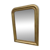 Miroir 19ème bois et stuc doré