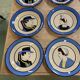 Set of 12 earthenware plates from Quimper from the 1930s - 12 portraits