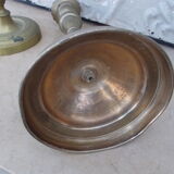 2 antique candle holders
